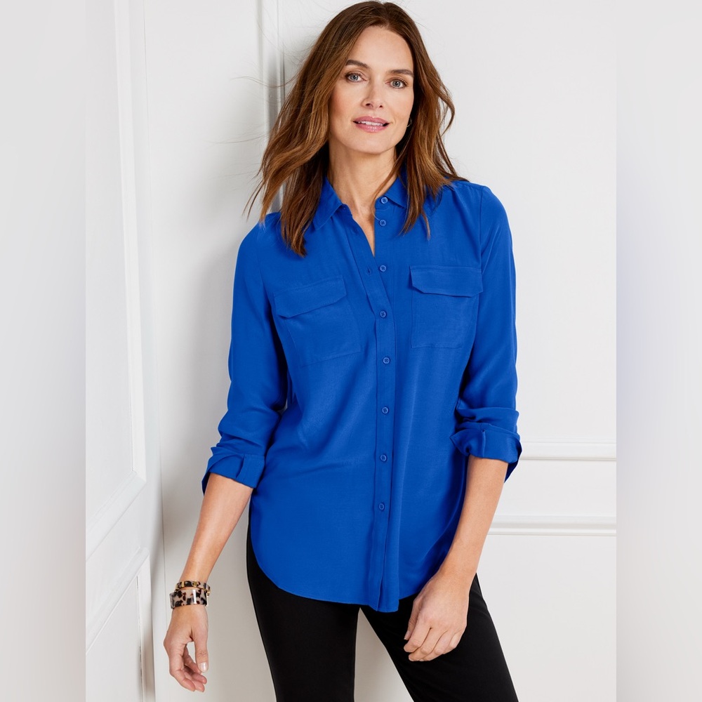 Two by Vince Camuto 100% Silk Blouse